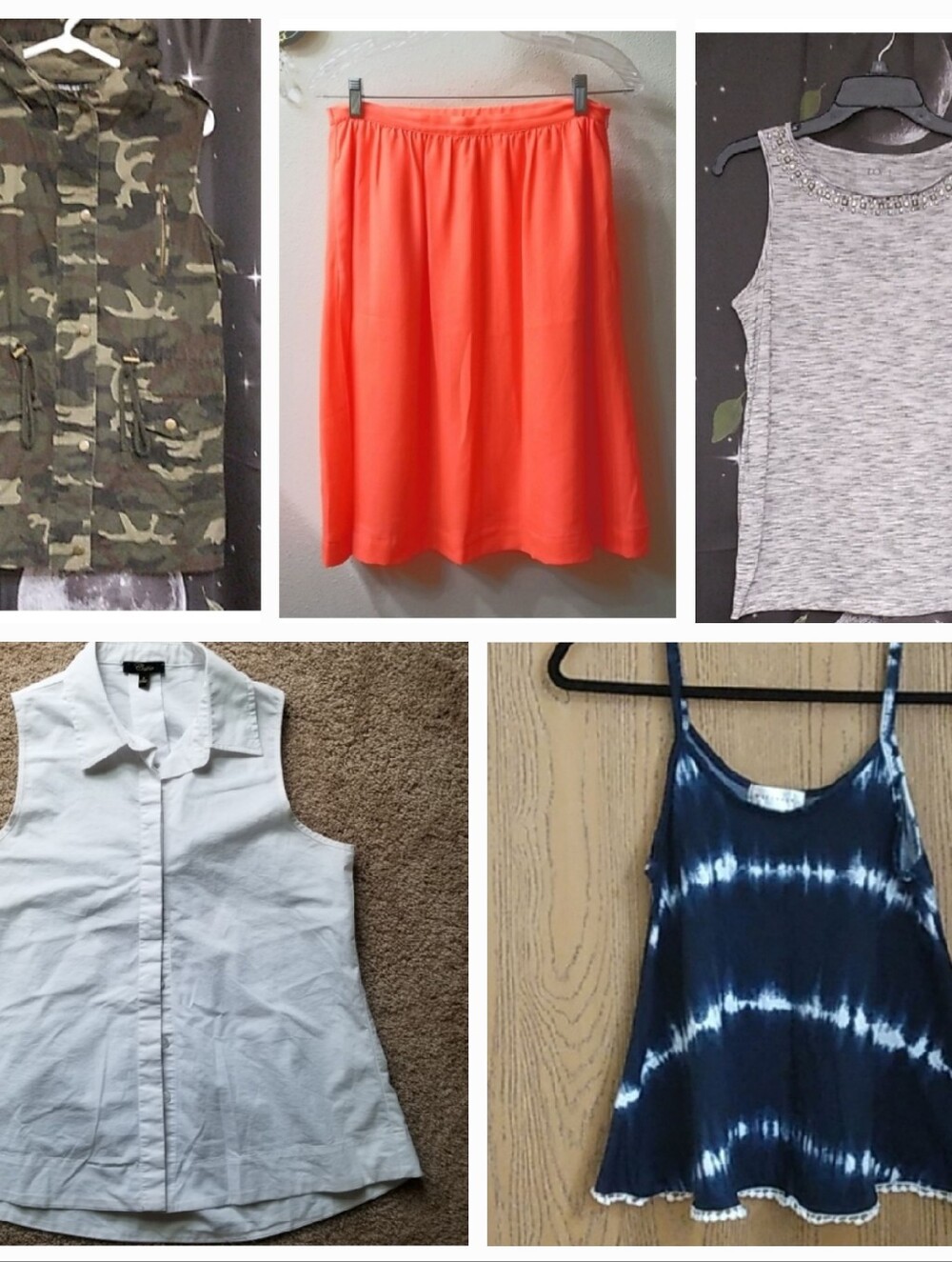 Summer Clothing Bundle Women's Size Small Tops And Skirt